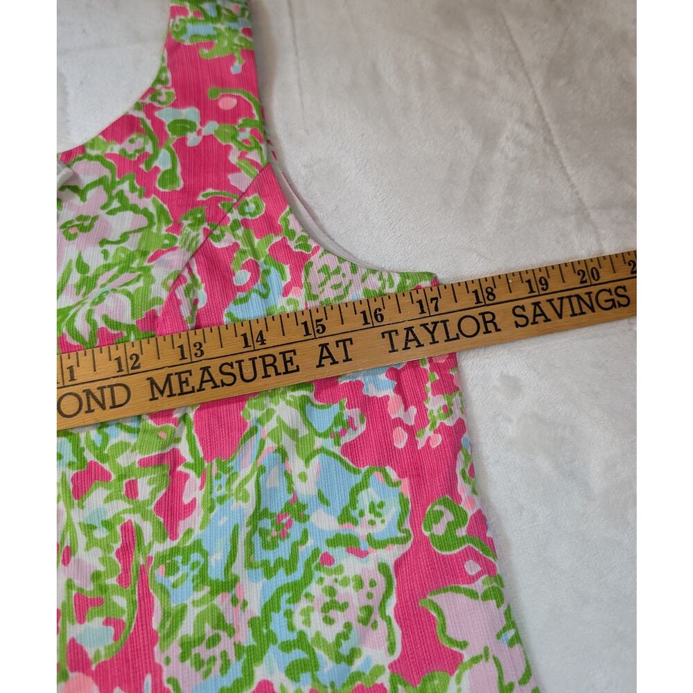Lilly Pulitzer Pink Tropical Floral Shift Dress Resort Style - Picture 4 of 5